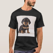 Miniature Dachshund Sitting T-shirt (Voorkant)