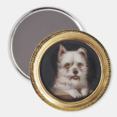 MINIATURE DOG PORTRAIT West Highland White Terrier Magneet (Voorkant / Achterkant)
