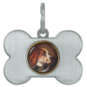 MINIATURE DOG PORTRAITS Bloodhound Huisdieren Naamplaatje