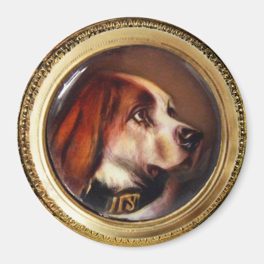 MINIATURE DOG PORTRAITS Bloodhound Magneet (Voorkant)