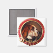 MINIATURE DOG PORTRAITS Bloodhound Magneet (Voorkant / Achterkant)