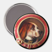 MINIATURE DOG PORTRAITS Bloodhound Magneet (Voorkant / Achterkant)