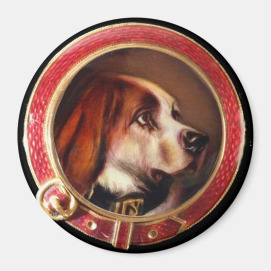 MINIATURE DOG PORTRAITS Bloodhound Magneet (Voorkant)