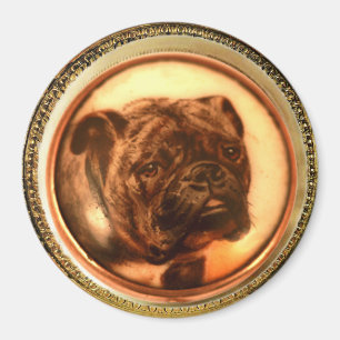MINIATURE DOG PORTRAITS Bulldog Magneet