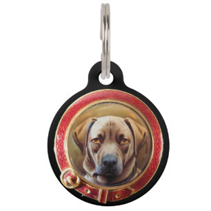 MINIATURE DOG PORTRAITS Chocolate Labrador Huisdierpenning