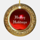 MINIATURE DOG PORTRAITS Fox Terrier Keramisch Ornament (Achterkant)