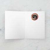 MINIATURE DOG PORTRAITS Newfoundland Feestdagen Kaart (Binnen)