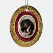 MINIATURE DOG PORTRAITS Newfoundland Keramisch Ornament (Rechts)