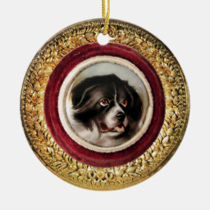 MINIATURE DOG PORTRAITS Newfoundland Keramisch Ornament