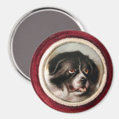MINIATURE DOG PORTRAITS Newfoundland Magneet (Voorkant / Achterkant)