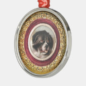 MINIATURE DOG PORTRAITS Newfoundland Metalen Ornament (Links)
