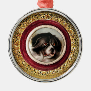 MINIATURE DOG PORTRAITS Newfoundland Metalen Ornament