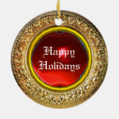 MINIATURE DOG PORTRAITS Pincher Keramisch Ornament (Achterkant)