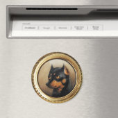 MINIATURE DOG PORTRAITS Pincher Magneet (Insitu (Vaatwasser))