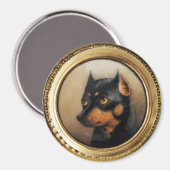 MINIATURE DOG PORTRAITS Pincher Magneet (Voorkant / Achterkant)