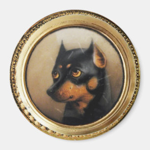 MINIATURE DOG PORTRAITS Pincher Magneet