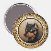 MINIATURE DOG PORTRAITS Pincher Magneet (Voorkant / Achterkant)