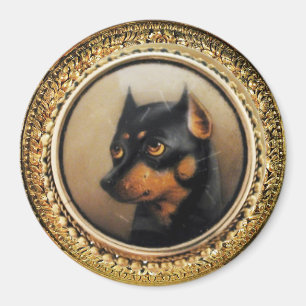 MINIATURE DOG PORTRAITS Pincher Magneet