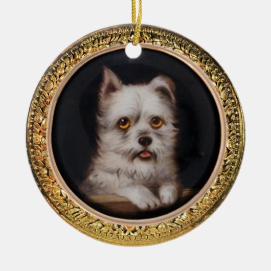MINIATURE DOG PORTRAITS West Highland Terrier Keramisch Ornament (Voorkant)
