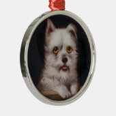 MINIATURE DOG PORTRAITS West Highland Terrier Metalen Ornament (Rechts)