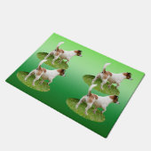 Miniature Fox Terrier Alert, Doormat Deurmat (Schuin)