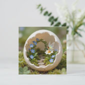 Miniature Garden and Fairy Easter Feestdagenkaart (Staand voorkant)