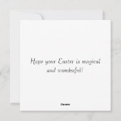 Miniature Garden and Fairy Easter Feestdagenkaart (Achterkant)