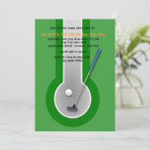 Miniature Golf Birthday Party Kaart (Staand voorkant)