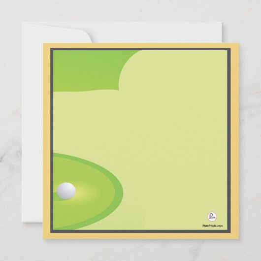 Miniature Golf Game Kaart (Achterkant)