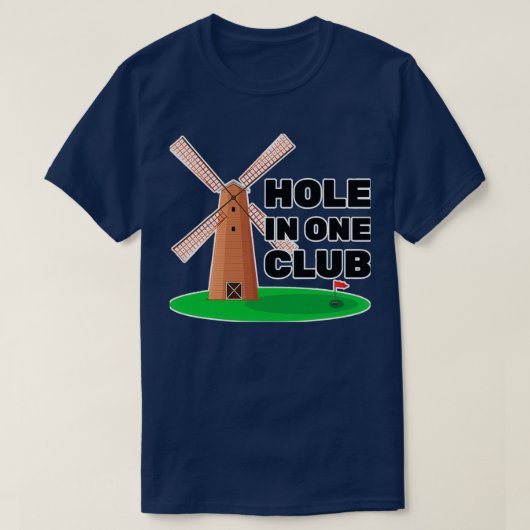 Miniature Golf Hole In One Club Golfer T-shirt (Design voorkant)