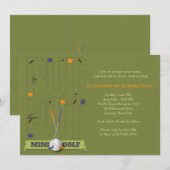 Miniature Golf Kaart (Voorkant / Achterkant)