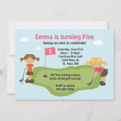 Miniature Golf Party Invitation Kaart (Voorkant)