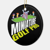 Miniature Golf Pro I Golfclub Golfer Golfers Keramisch Ornament (Links)
