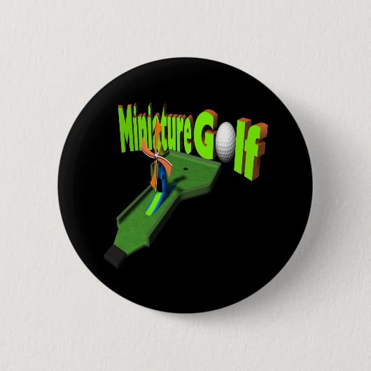 Miniature Golf Ronde Button 5,7 Cm (Voorkant)