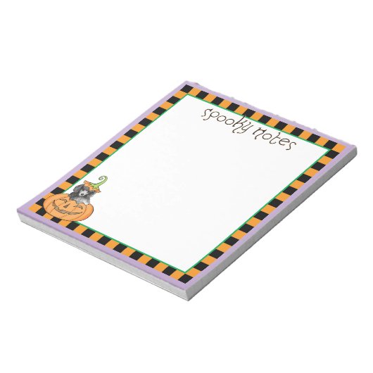 Miniature Halloween Poodle Notitieblok (Linkerzijde)