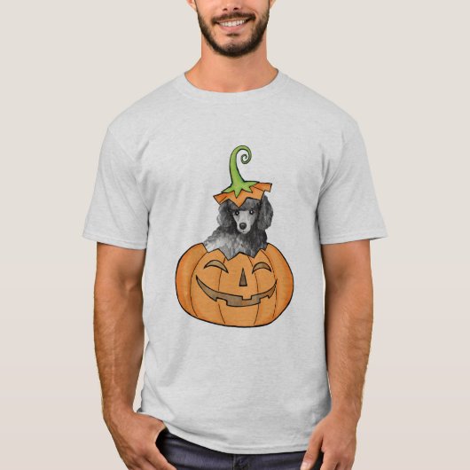 Miniature Halloween Poodle T-shirt (Voorkant)