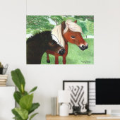 Miniature Horses Poster (Thuiskantoor)