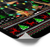 Miniature Nscher Dog Ugly Christmas Sweaters Holid Poster (Hoek)