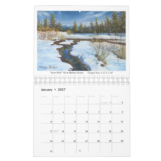 Miniature Paintings van Barbara Stanton Calender Kalender (Jan 2027)
