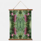 Miniature Pine Cones Close Up Abstract Pattern Hangend Wandkleed (Voorkant)