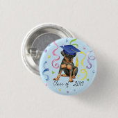 Miniature Pinscher Afstuderen Ronde Button 3,2 Cm (Voorkant /achterkant)