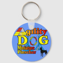 Miniature Pinscher Agility Cadeaus Sleutelhanger