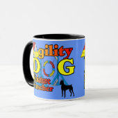 Miniature_Pinscher_Agility Gifts Mok (Voorkant links)