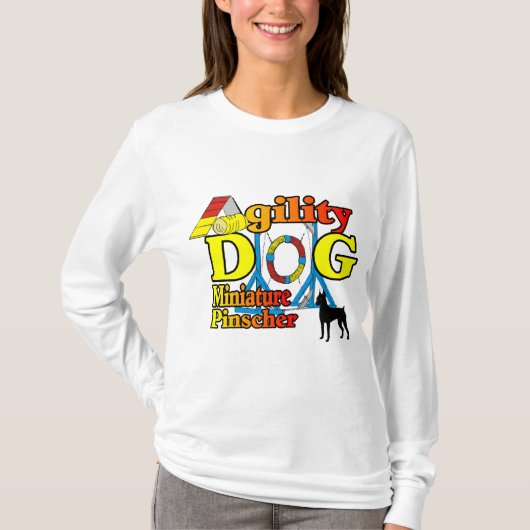 Miniature_Pinscher_Agility Gifts T-shirt (Voorkant)