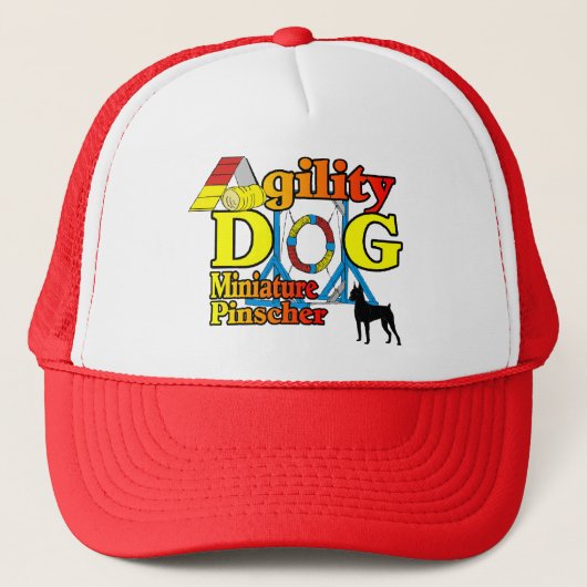 Miniature_Pinscher_Agility Gifts Trucker Pet (Voorkant)