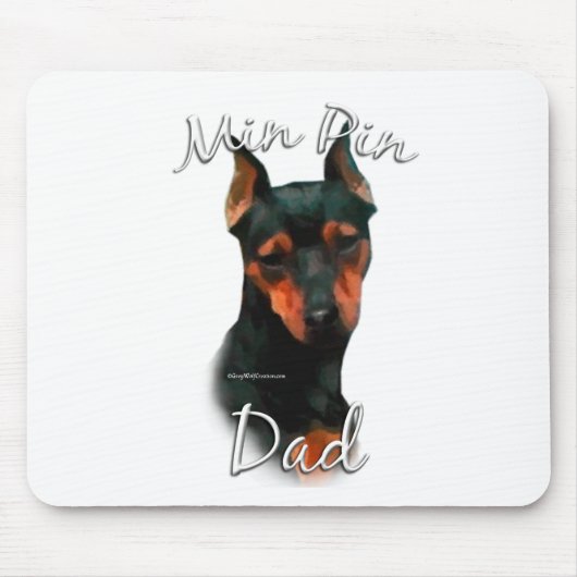 Miniature Pinscher (blk) Pa 2 Muismat (Voorkant)