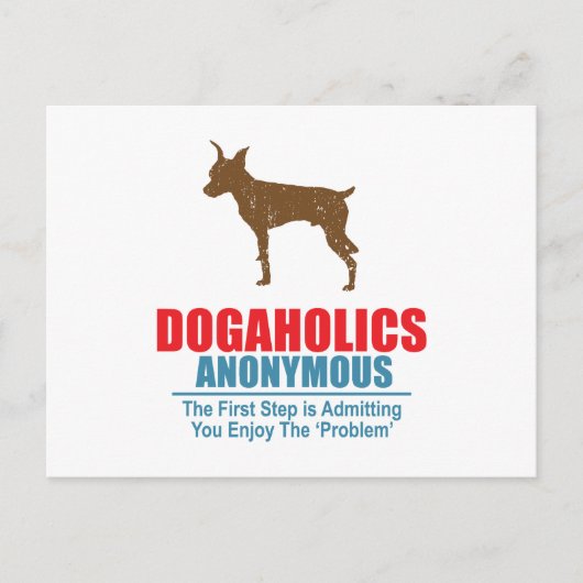 Miniature Pinscher Briefkaart (Voorkant)