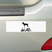 Miniature Pinscher Bumpersticker (Op auto)