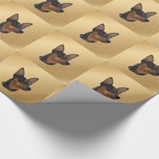 Miniature Pinscher Cadeaupapier (Hoek)
