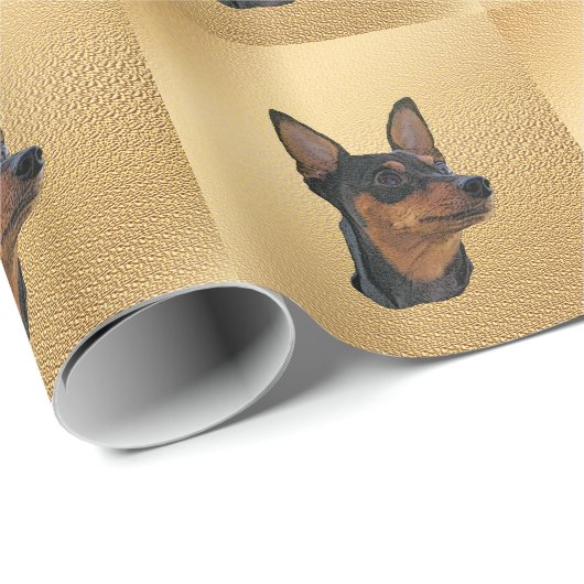 Miniature Pinscher Cadeaupapier (Rol Hoek)